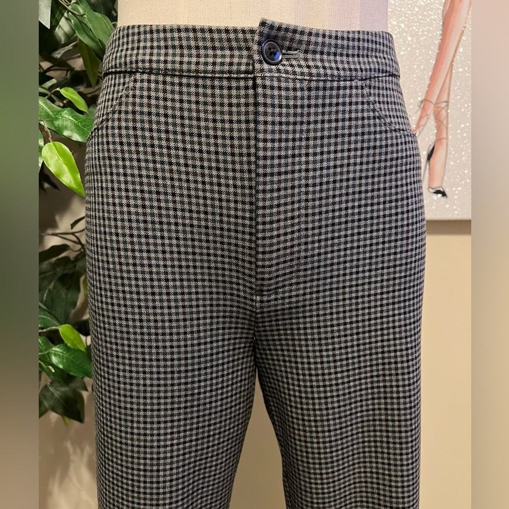 Aritzia Sunday Best Womens Plaid High Rise Stretchy Freshman Check Pants Size 2 - Picture 2 of 7